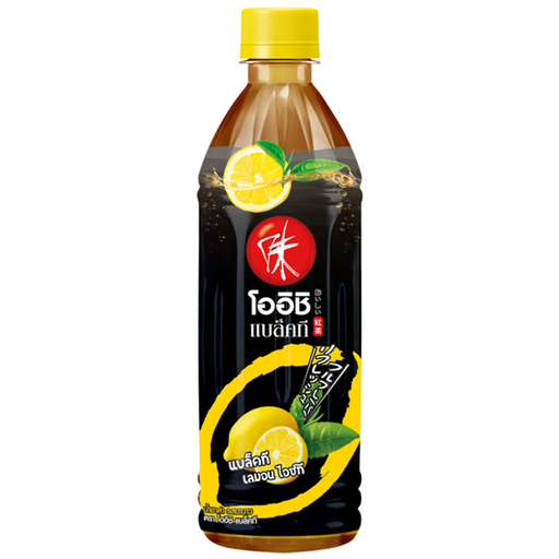 [60293] OISHI Black Tea Lemon 500ml | Oishi 柠檬红茶饮料 500ml