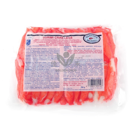 [80904] Msc Surimi Crab Legs 500g | MSC 寿司 鳕蟹腿肉棒(专用) 500g