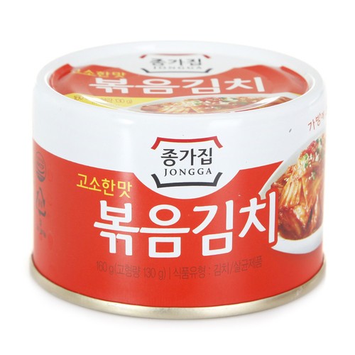 [20184] Jongga Stir Fried Kimchi 160g | 宗家府 烤泡菜罐头 160g