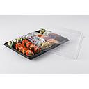 HP-13 PLUS PACK ­BLACK Sushi Box ( Square) (with lids&cover) 120 SETS / CTN | HP-13 寿司方形外卖盒(黑色)(有盒有盖) 120套 / 箱
