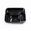 T41000 nic Bento Lid and Bottom 4 parts 1000ml 150 set/boxes | T41000 便当盒 四格 1000ml 150套/箱