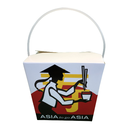 [70324] 中餐 三色福字 纸质 外卖盒 500ml(16OZ) | 16OZ Noodle Box ASIA TO GO ASIA / Take Away Paper Box 500ml (500sets)