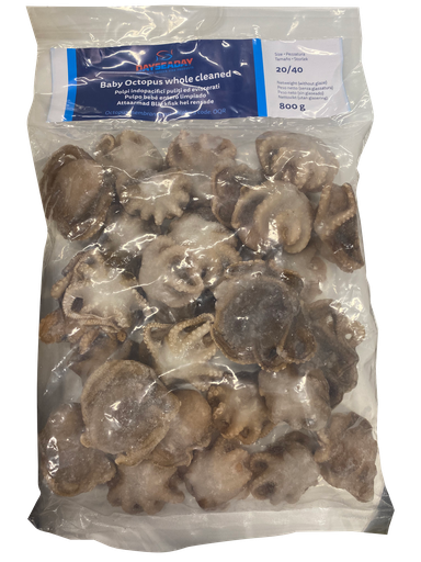 [80764] Dayseaday Baby Octopus 20/40 Net 800g | Dayseaday 20/40 章鱼仔 净重 800g