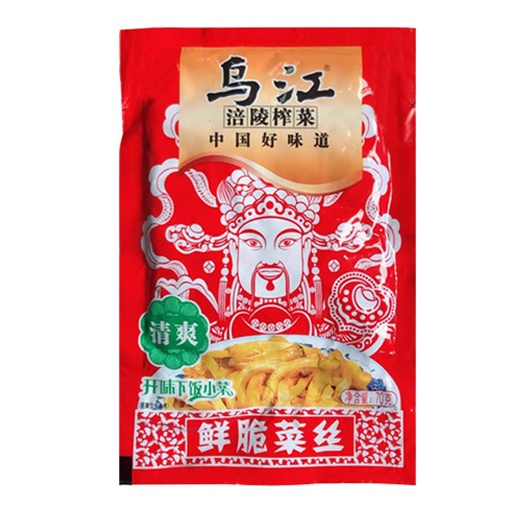 [20234] 乌江 鲜脆榨菜丝 清香 80g | Wujiang Light Flavour mustard Tube 80g