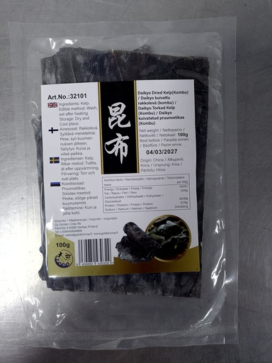 [32101] Daikyo Dried Kelp(Kombu) 100g | 大京 昆布(海带片) 100g