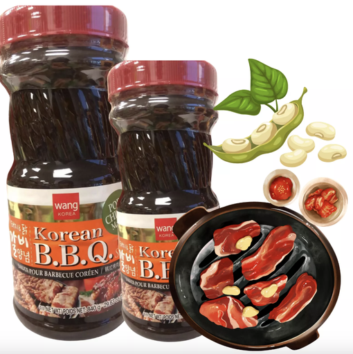 [41648] WANG Korean Soy Sauce For Chicken & Pork 840g | WANG 韩式烤肉酱油 猪肉鸡肉 840g
