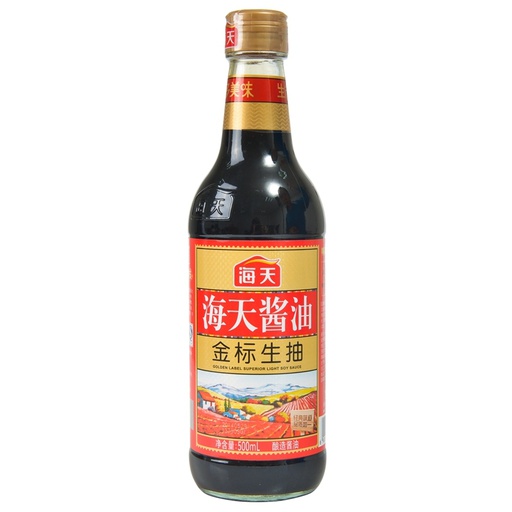 [40309] HT Goldenlabel Superior Light Soy Sauce 500ml | 海天 金标生抽王 500ml