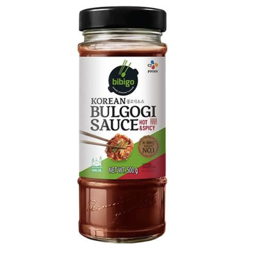 [41659] BIBIGO Korean Bulgogi Sauce Hot Spicy Flavor 500g | BIBIGO 韩式烤牛肉酱 香辣味 500g