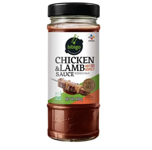 [41660] BIBIGO 韩式烤鸡肉羊肉酱 香辣味 490g | BIBIGO Korean Chicken & Lamb Sauce Hot Spicy Flavor 490g