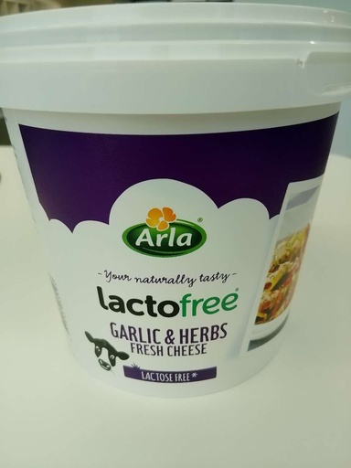 [10733] Arla 无乳糖 蒜香新鲜芝士 1.5KG | Arla Garlic& Herbs FRESH CHEESE Lactose free 1.5KG 