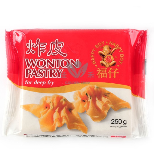 [80209] 福仔 炸云吞皮 250g | HAPPY BOY WONTON PASTRY for deep fry 250g